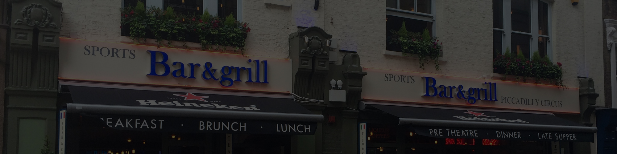 sports bar and grill exterior signage