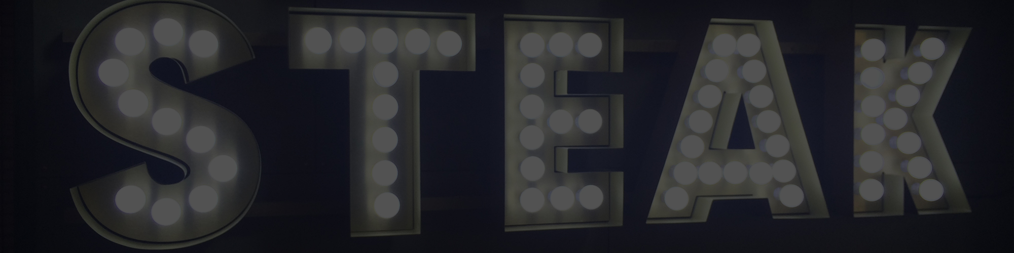 illuminated steak signage