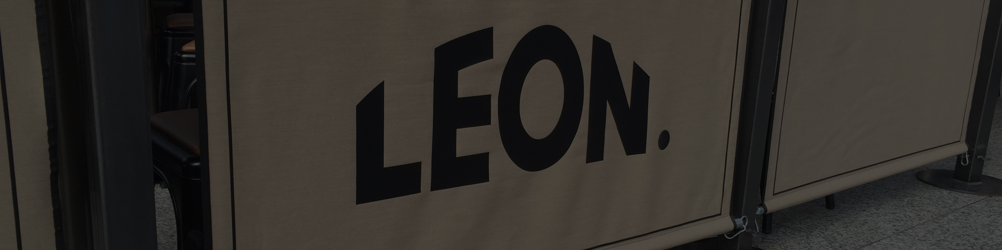 cafe style banner for leon